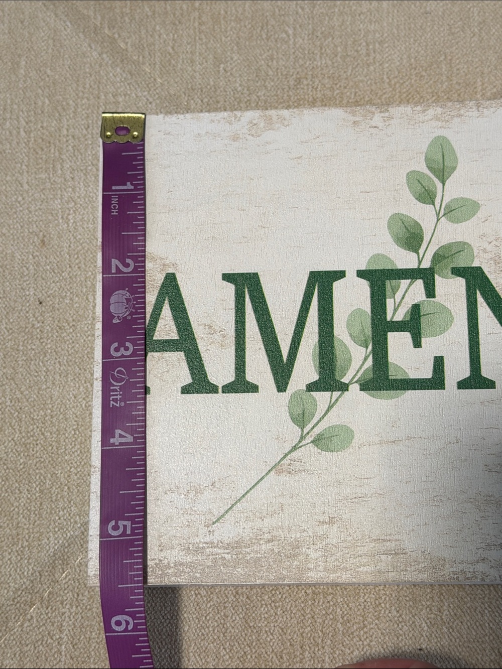 Rustic Wooden 'AMEN' Decorative Block Sign - Picture 5 of 8